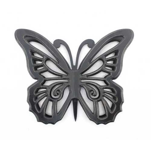 18.5" x 23.25" x 4.25" Black, Rustic, Butterfly, Wooden - Wall Decor