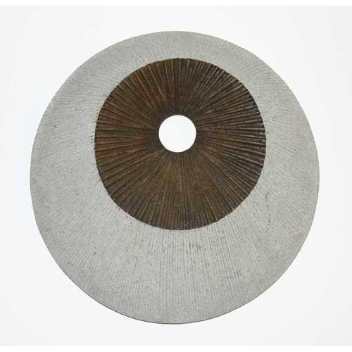 1" x 14" x 14" Brown & Gray Round Ribbed  Wall Decor