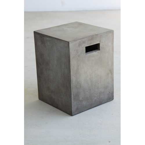 18" Concrete Dining Stool