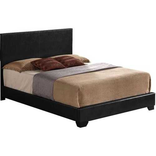 86" X 79" X 47" Black Pu Panel King Bed