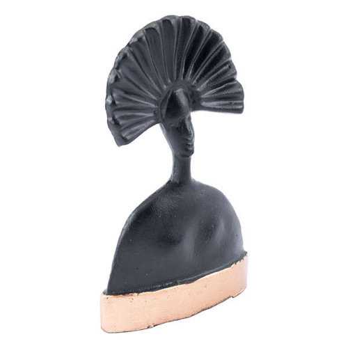 Contemporary Dark Bronze Lady Sculpture