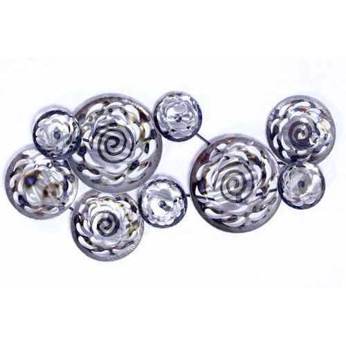 30" X 5" X 58" Metallic Multi Color Metal Metal Lace Wall Art  Metallic Multi Color