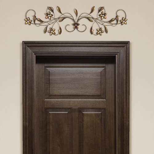 Antique Gold Metal Scroll Wall Decor