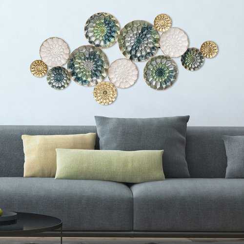 Chic Textured Metal Wall Decor