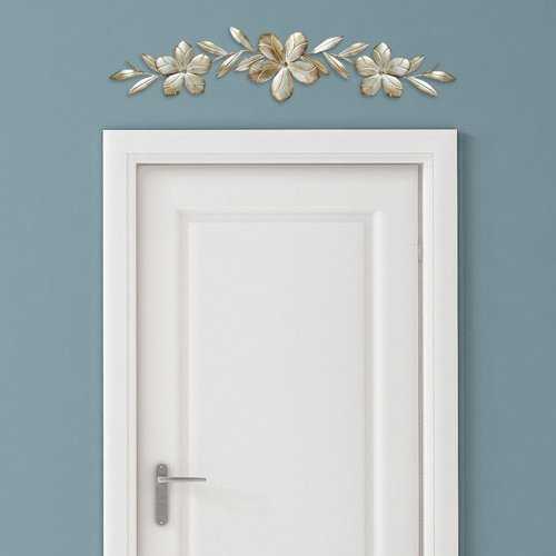 Champagne Flower Metal Wall Decor