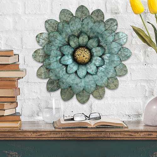 Morning Glory Metal Flower Wall Decor