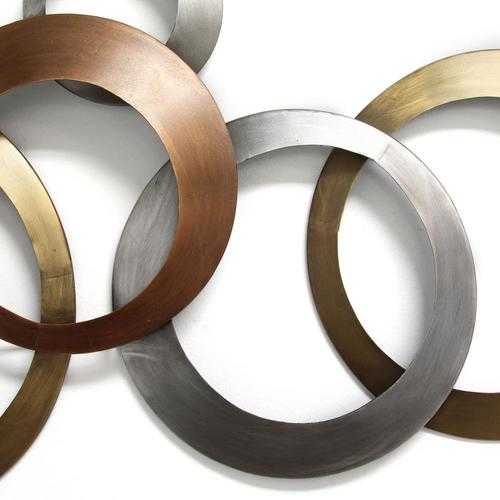Multi-Metallic Ring Wall Decor