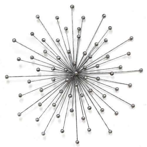 Silver Burst Metal Wall Decor