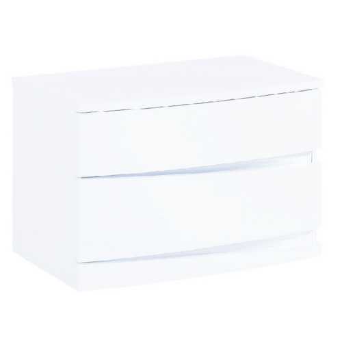 16.5" Exquisite White High Gloss Nightstand