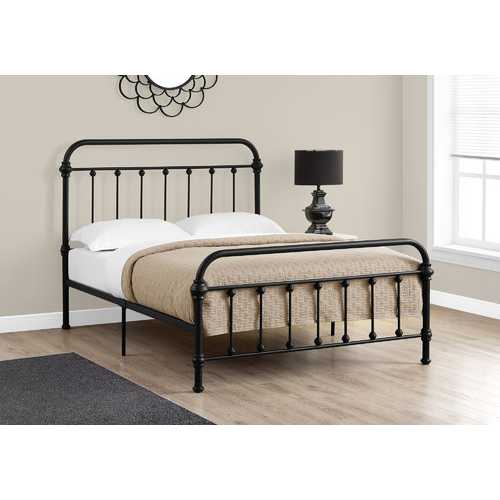 Full Size Black Metal Bed Frame Only