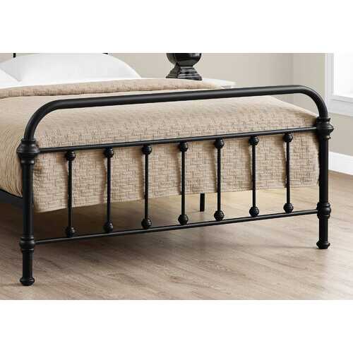 Full Size Black Metal Bed Frame Only