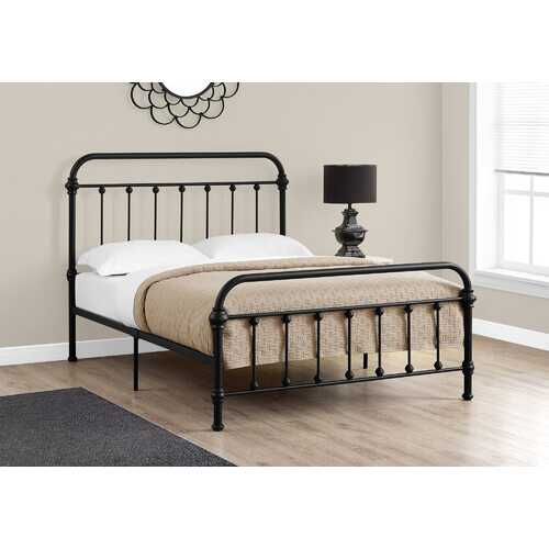Full Size Black Metal Bed Frame Only