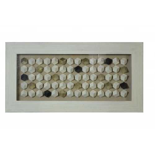 27" x 3" x 24" Grey, Wood And Glass - Shadow Box