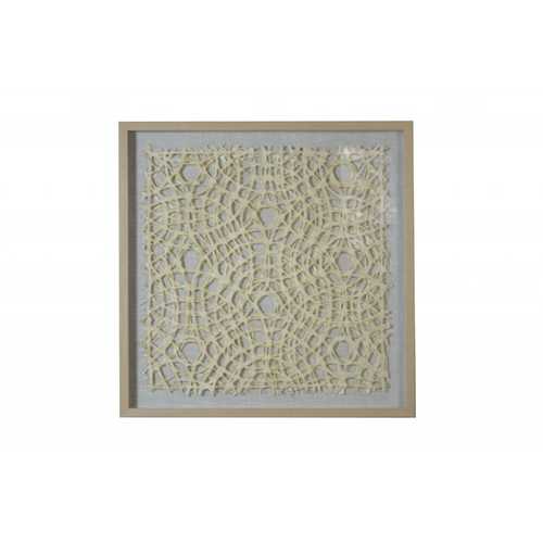 11" x 2" x 35" Natural Brown, Paper And Glass - Shadow Box