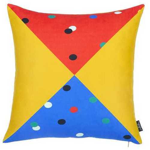 18"x18" Memphis Square Printed Decorative Throw Pillow Cover