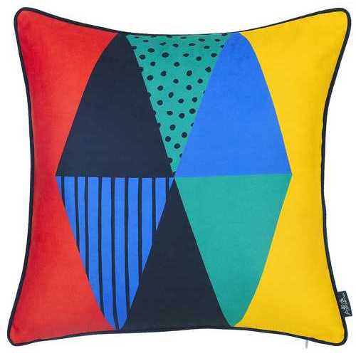 18"x18" Memphis Printed Decorative Throw Pillow Cover Pillowcase