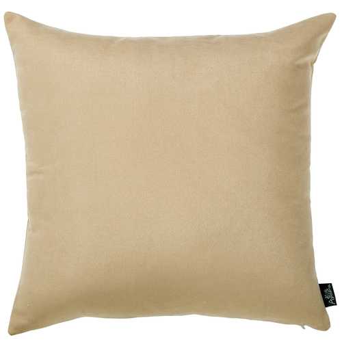 18"x18" Light Beige Honey Throw Pillow Cover (2 pcs in set)
