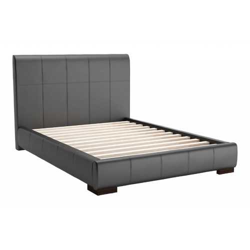 62.2" x 83.9" x 43.5" Black, Leatherette, Plywood, MDF, Full Bed