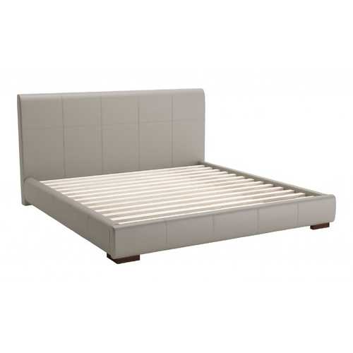 83.9" x 88.6" x 43.5" Gray, Leatherette, Plywood, MDF, King Bed