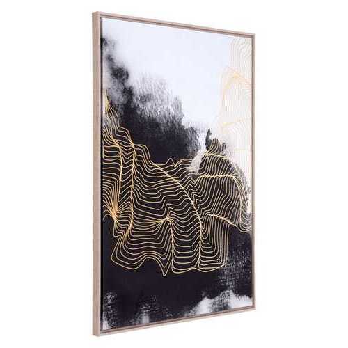 33" x 2" x 49" Multicolor, MDF, Wood, Canvas