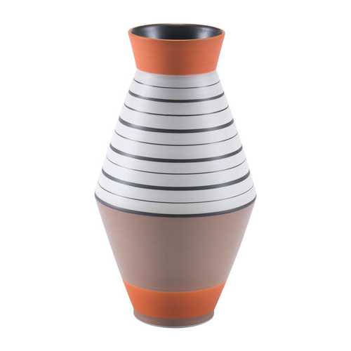 6.7" x 6.7" x 12.8" Multicolor, Ceramic, Small Vase