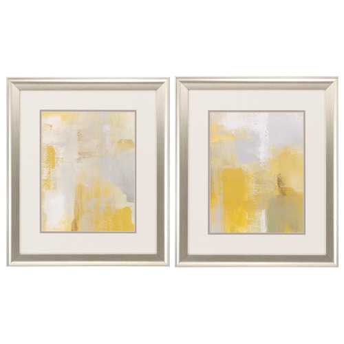 19" X 22" Brushed Silver Frame Oasis (Set of 2)