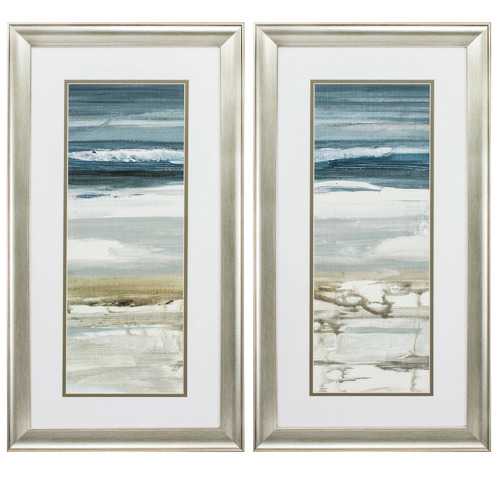 15" X 27" Brushed Silver Frame Horizon (Set of 2)