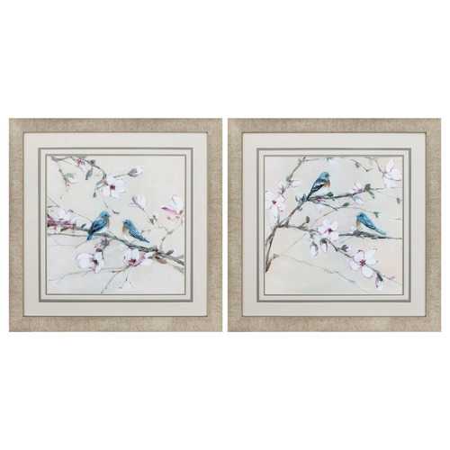 28" X 28" Champagne Gold Color Frame  Sweet Sounds Summer (Set of 2)