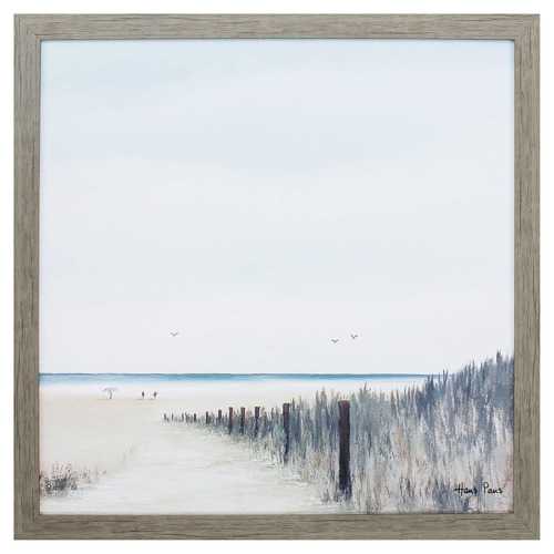 30" X 30" Woodtoned Frame At The Beach