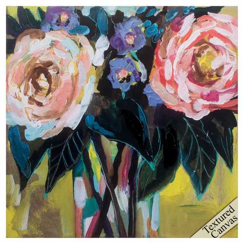 28" X 28" Happy Couple Textured Canvas Art