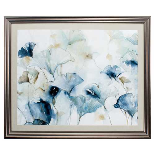 36" X 30" Gunmetal Gray Frame Glorious Gingko