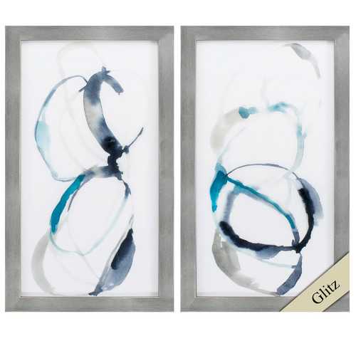 18" X 32" Silver Frame Coil (Set of 2)