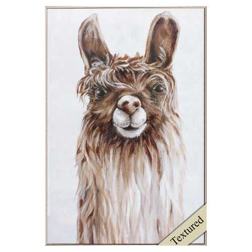 23" X 35" Champagne Color Frame  Alpaca
