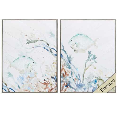 18" X 24" Woodtoned Frame Under The Sea (Set of 2)