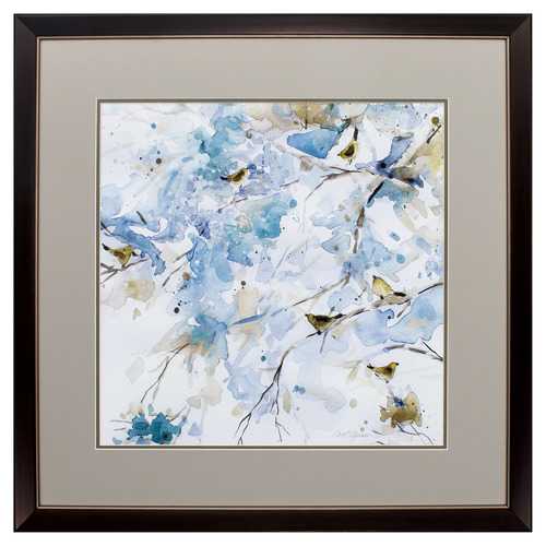 30" X 30" Brown Frame Topaz Spring II