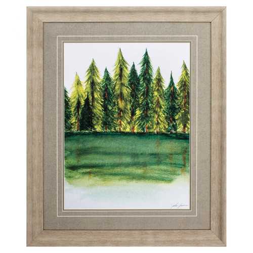28" X 34" Champagne Color Frame  Forest I