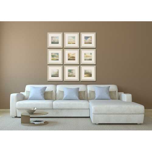 16" X 16" Champagne Gold Color Frame  Atmosphere (Set of 9)