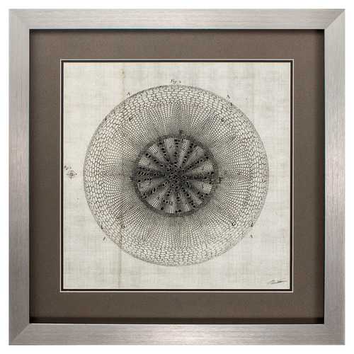 26" X 26" Silver Frame Custom Cross Cut Iv