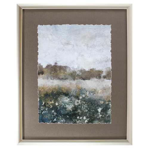 26" X 32" Champagne Gold Color Frame  Free Range Iv