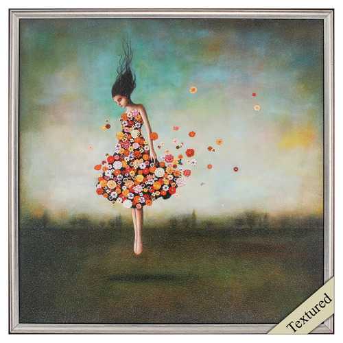 27" X 27" Silver Frame Boundlessness In Bloom