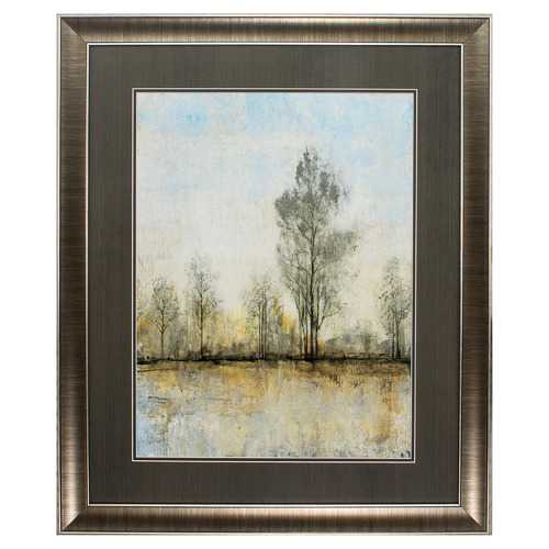 28" X 34" Gunmetal Gray Frame Quiet Nature I