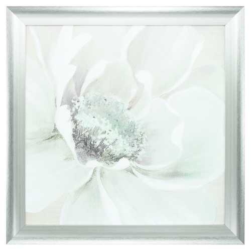 28" X 28" Silver Frame Winter Blooms I