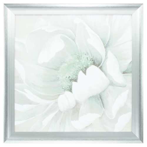 28" X 28" Silver Frame Winter Blooms II