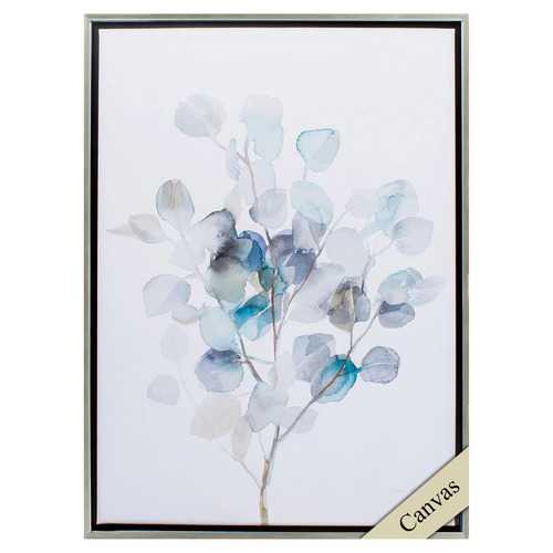 26" X 36" Silver Frame Eucalyptus