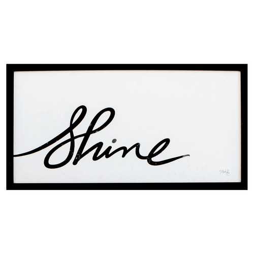 25" X 13" Silver Frame Shine