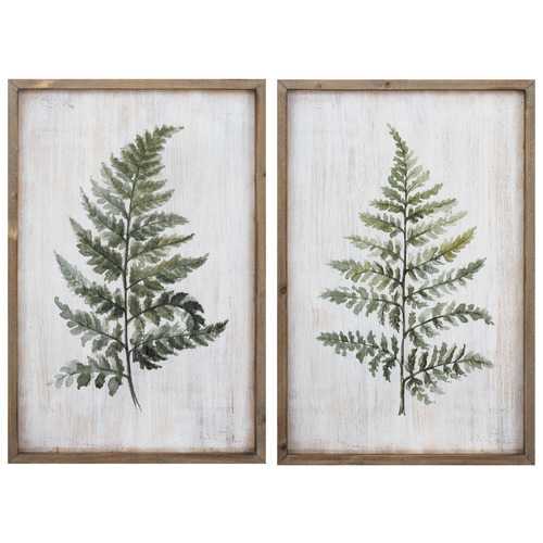 16" X 24" Ferns (Set of 2)