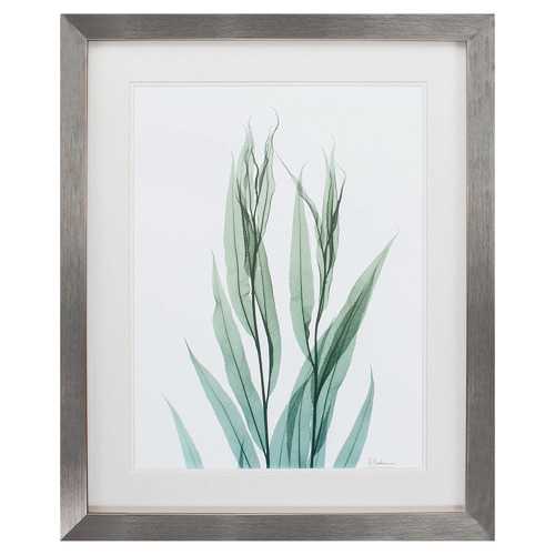 26" X 32" Silver Frame Sea Weed II