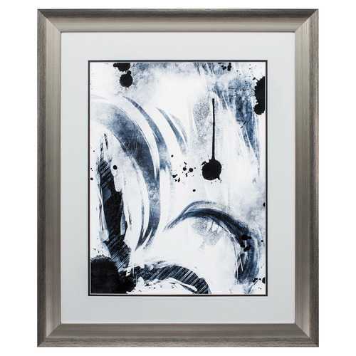 28" X 34" Silver Frame Blue I