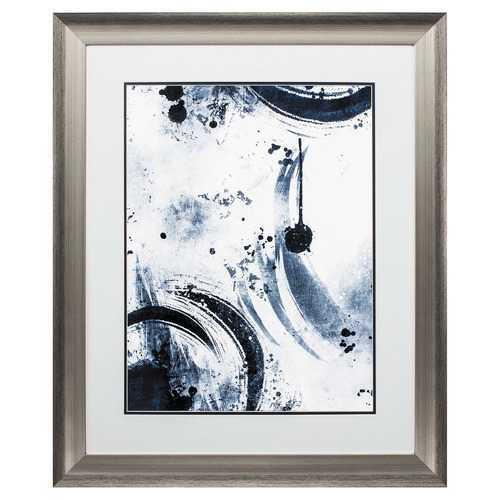 28" X 34" Silver Frame Blue II