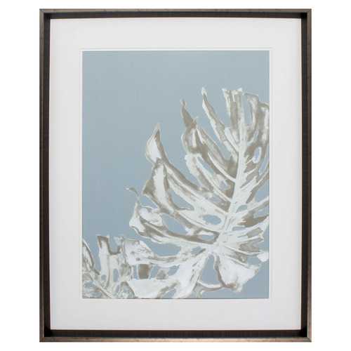 26" X 32" Brushed Silver Frame La Naturaleza On Gray I